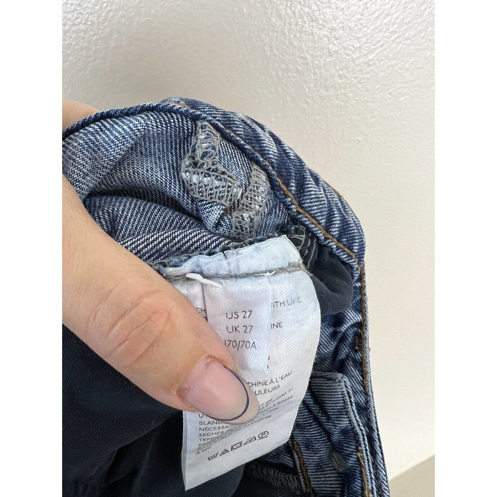 We the Free People Dakota Straight Leg Jeans 27 Women Denim Distressed High Rise - Picture 9 of 11